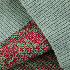 Acrylic Flower Embroidery Knitted Sweater