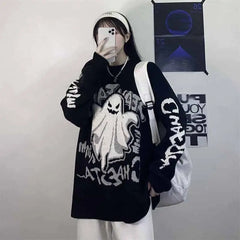 Acrylic Fun Cartoon Knitting Oversized Sweater