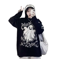 Acrylic Fun Cartoon Knitting Oversized Sweater