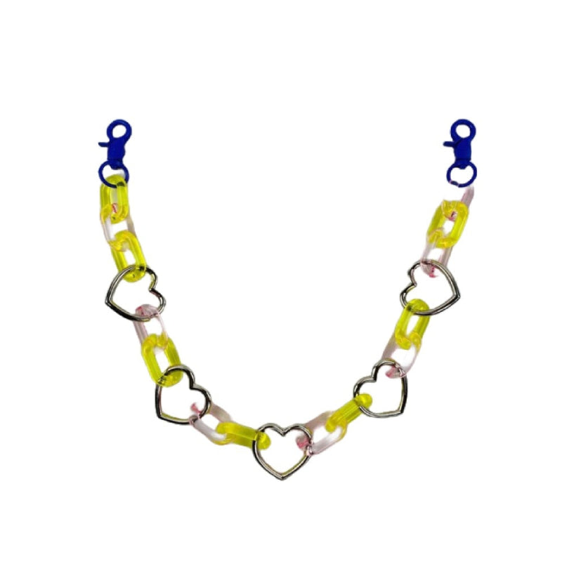 Acrylic Hearth Belt Waist Chain - Yellow
