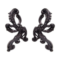 Acrylic Phoenix Drop Earrings Black / One Size