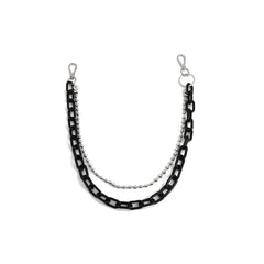 Aesthetic Acrylic-Metallic Waist Chain for Stylish Outfits