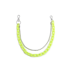 Aesthetic Acrylic-Metallic Waist Chain for Stylish Outfits