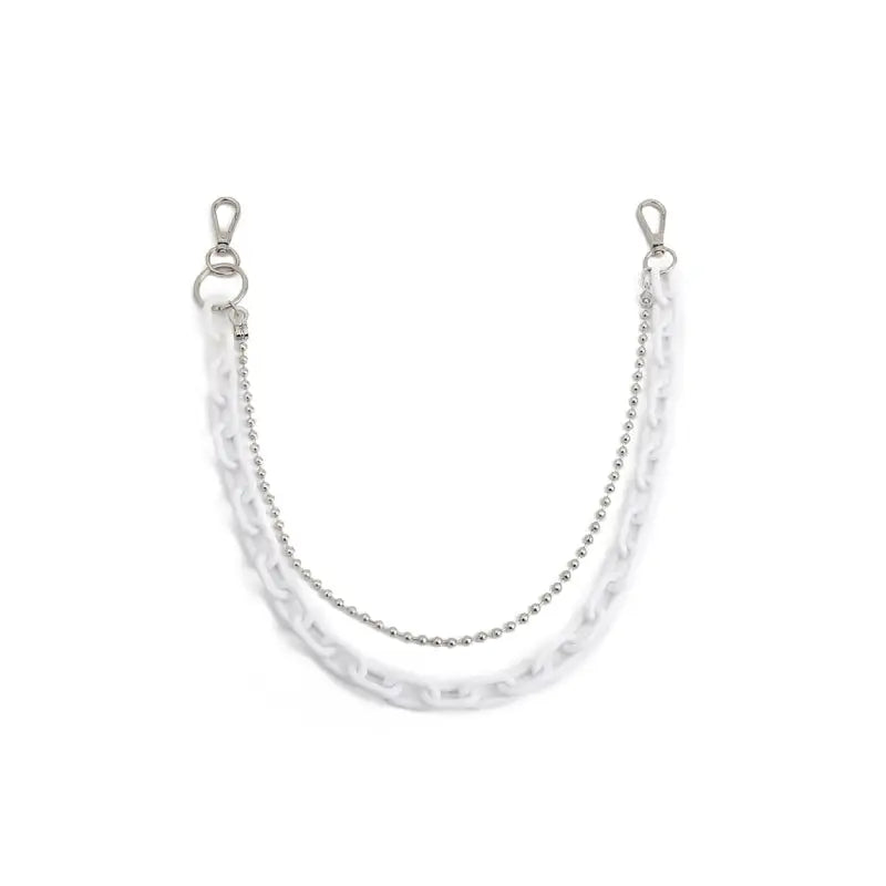 Aesthetic Acrylic-Metallic Waist Chain for Stylish Outfits
