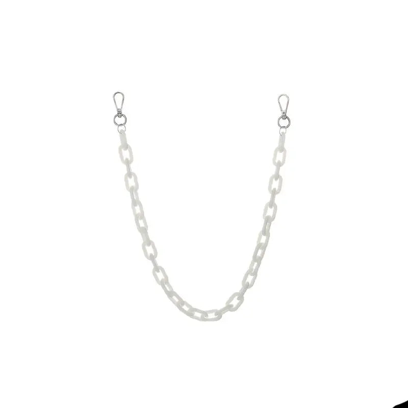 Aesthetic Acrylic-Metallic Waist Chain for Stylish Outfits