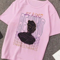 Aesthetic Ancient Sculpture Vaporwave Medusa T-Shirt rose