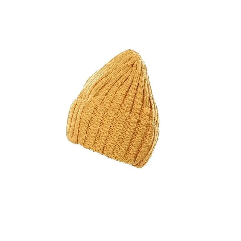 Aesthetic Beanie Knitted Hat Monochrome Hand Painted Style