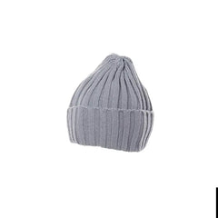 Aesthetic Beanie Knitted Hat Monochrome Hand Painted Style