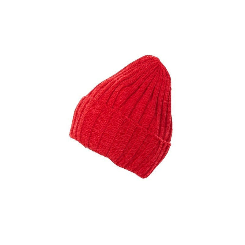 Aesthetic Beanie Knitted Hat - Red / One Size - Warm hats