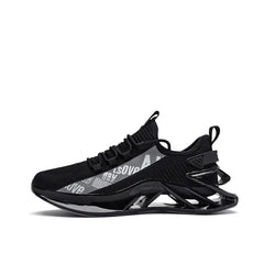 Aesthetic Blade Breathable Lace Up Sneakers Euro Size Black