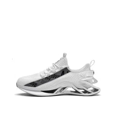 Aesthetic Blade Breathable Lace Up Sneakers Euro Size White
