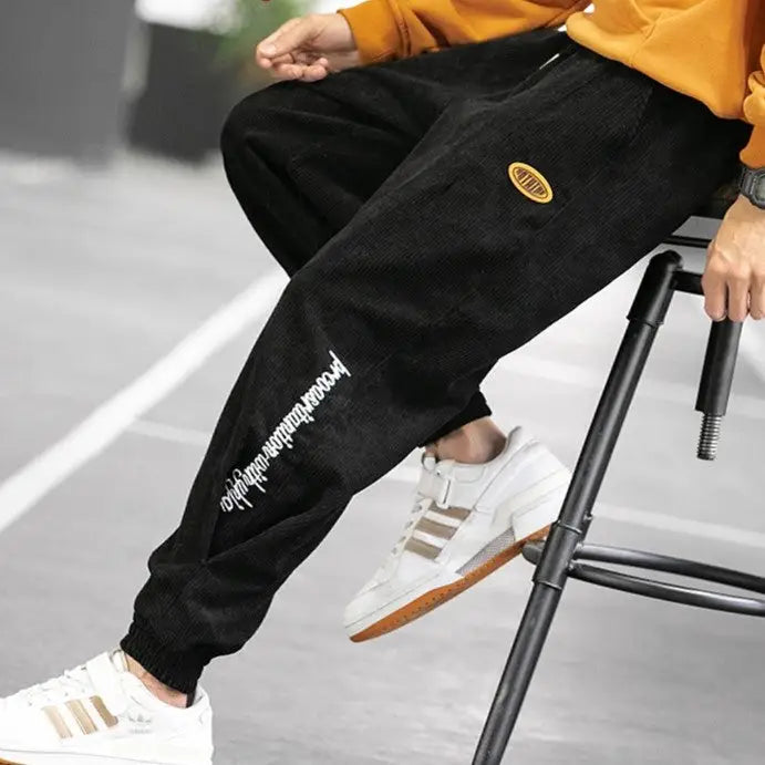 Aesthetic Casual Corduroy Loose Pants