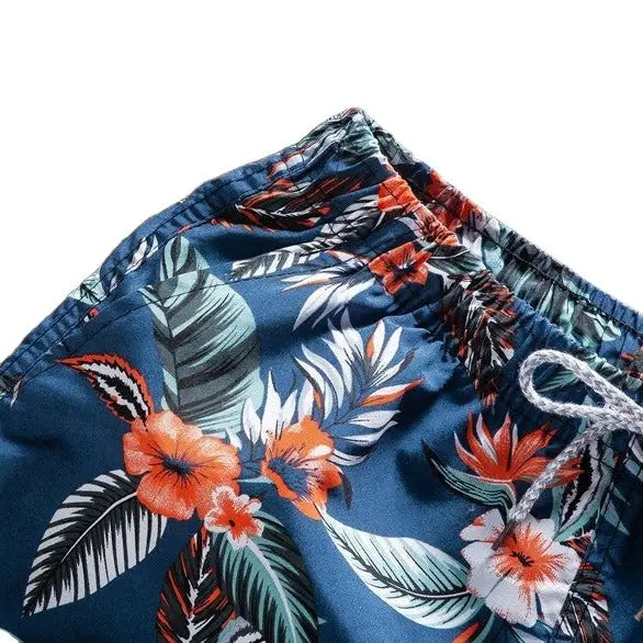 Aesthetic Cayenne Flower Beach Shorts