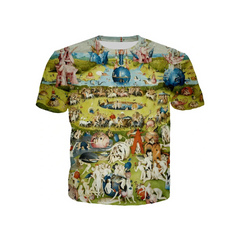 Aesthetic Garden Printed Short Sleeve O Neck T Shirt