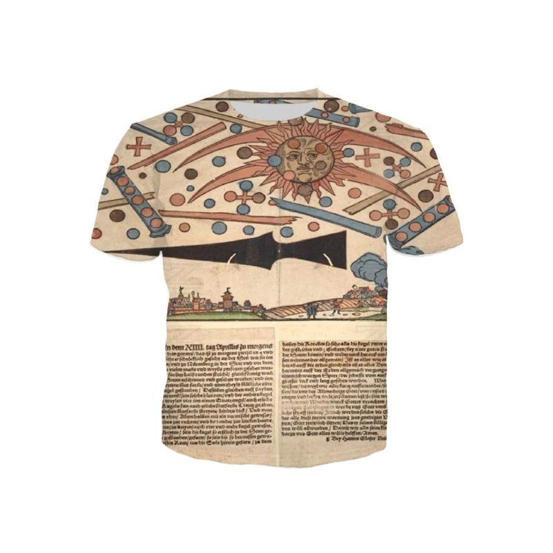 Aesthetic Garden Printed Short Sleeve O Neck T Shirt