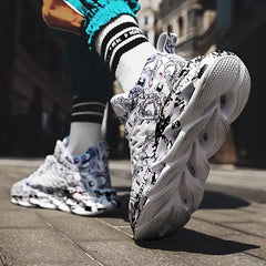 Aesthetic Graffiti Breathable Platform Sneakers