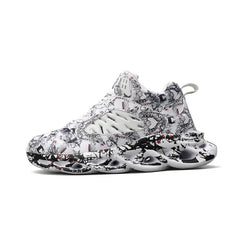 Aesthetic Graffiti Breathable Platform Sneakers