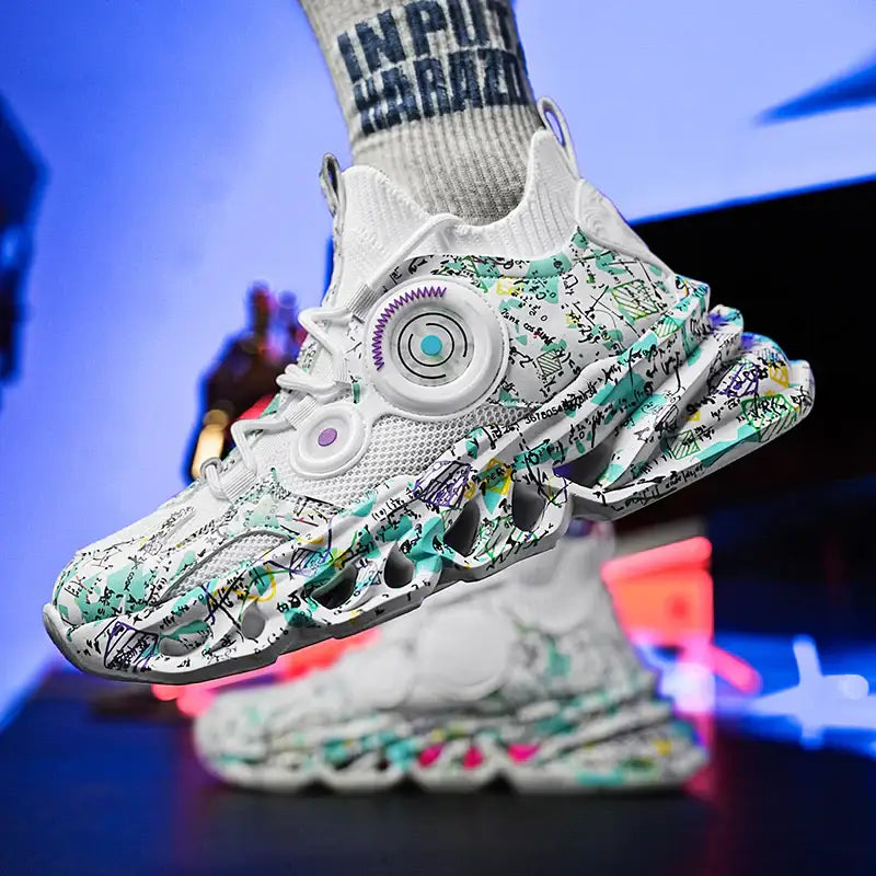 Aesthetic Graffiti Platform Sneakers Euro Size