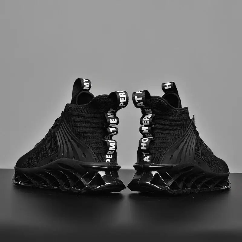 Aesthetic Mesh Lace Up Breathable Sneakers Euro Size Black