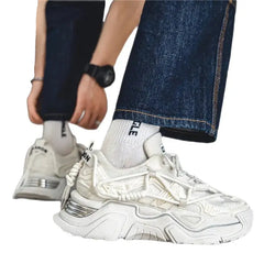 Aesthetic Nice Space Slip Platform Sneakers