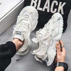 Aesthetic Nice Space Slip Platform Sneakers