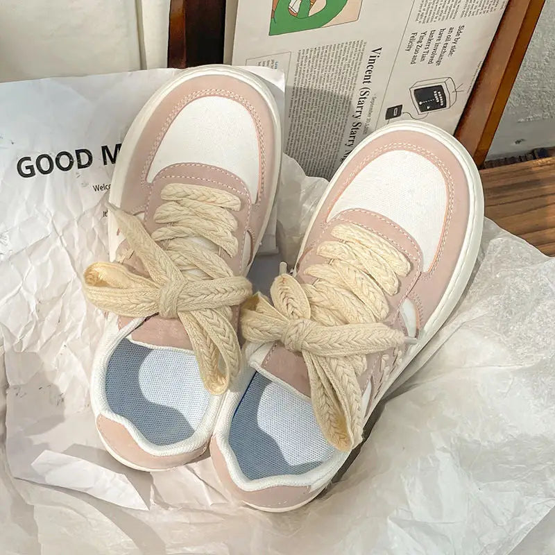 Aesthetic Platform Flat Sneakers