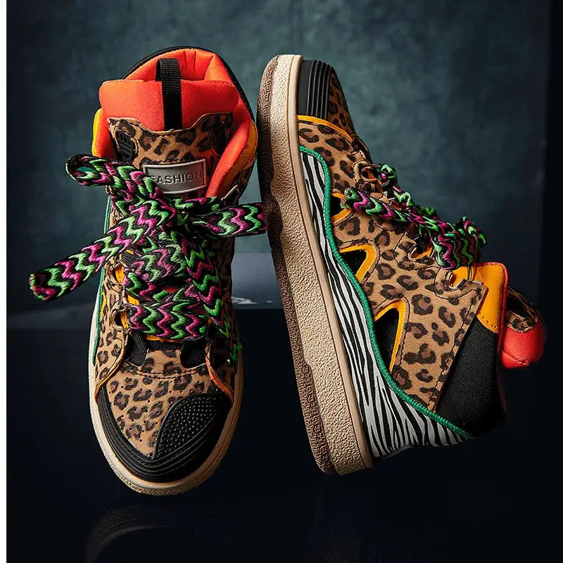 Aesthetic Platform Multicolor Sneakers Euro Size