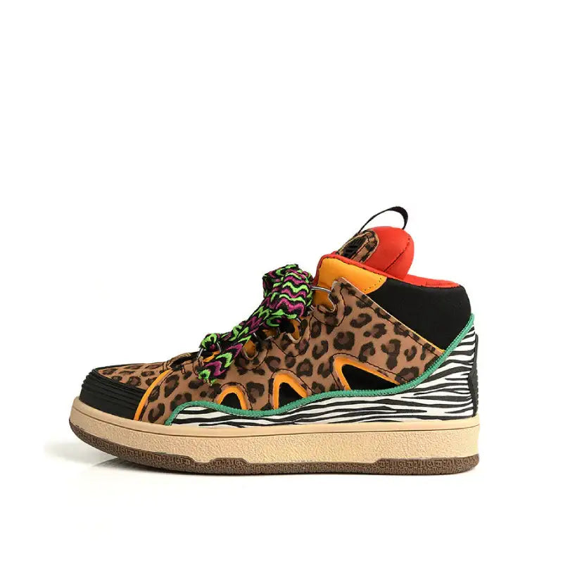 Aesthetic Platform Multicolor Sneakers Euro Size