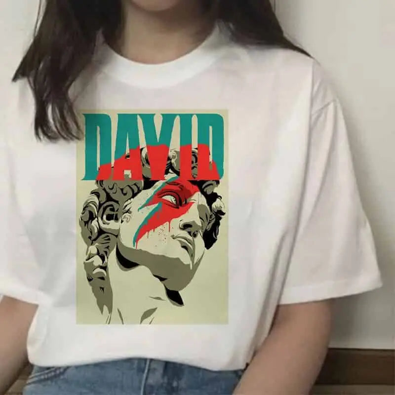 Aesthetic Printed T-Shirt with Hands Graphic Design