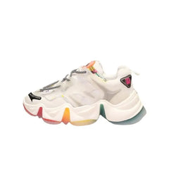 Aesthetic Rainbow Chunky Platform Sneakers Euro Size