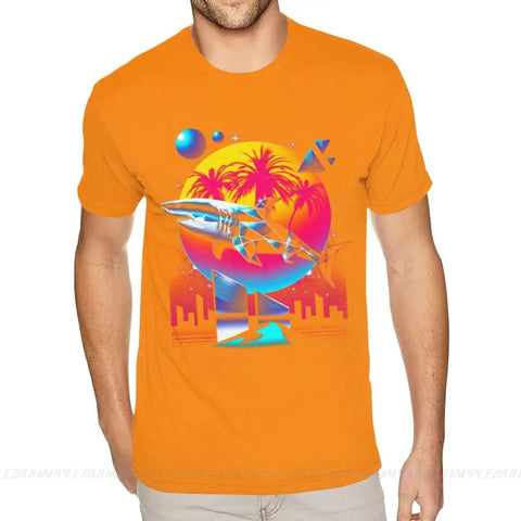 Aesthetic Shark Vaporwave T-Shirt