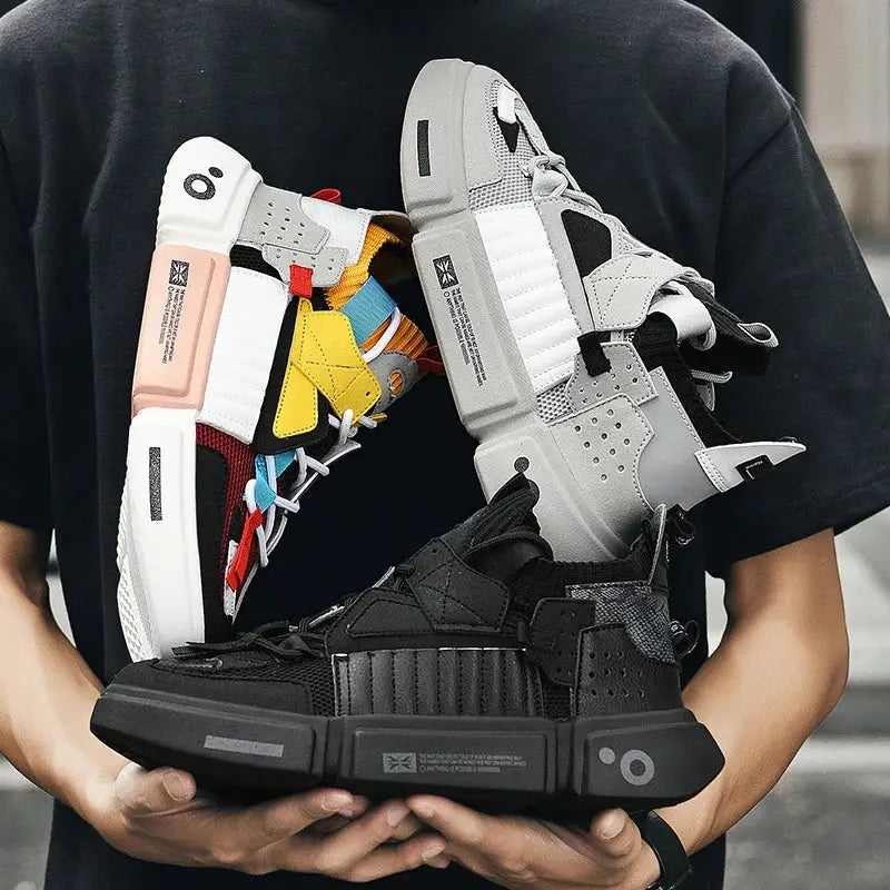 Aesthetic Skateboard Patch Lace Up Sneakers Euro Size