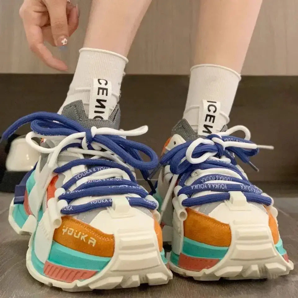 Aesthetic Sole Chunky Youka Sneakers for Everyday Wear
