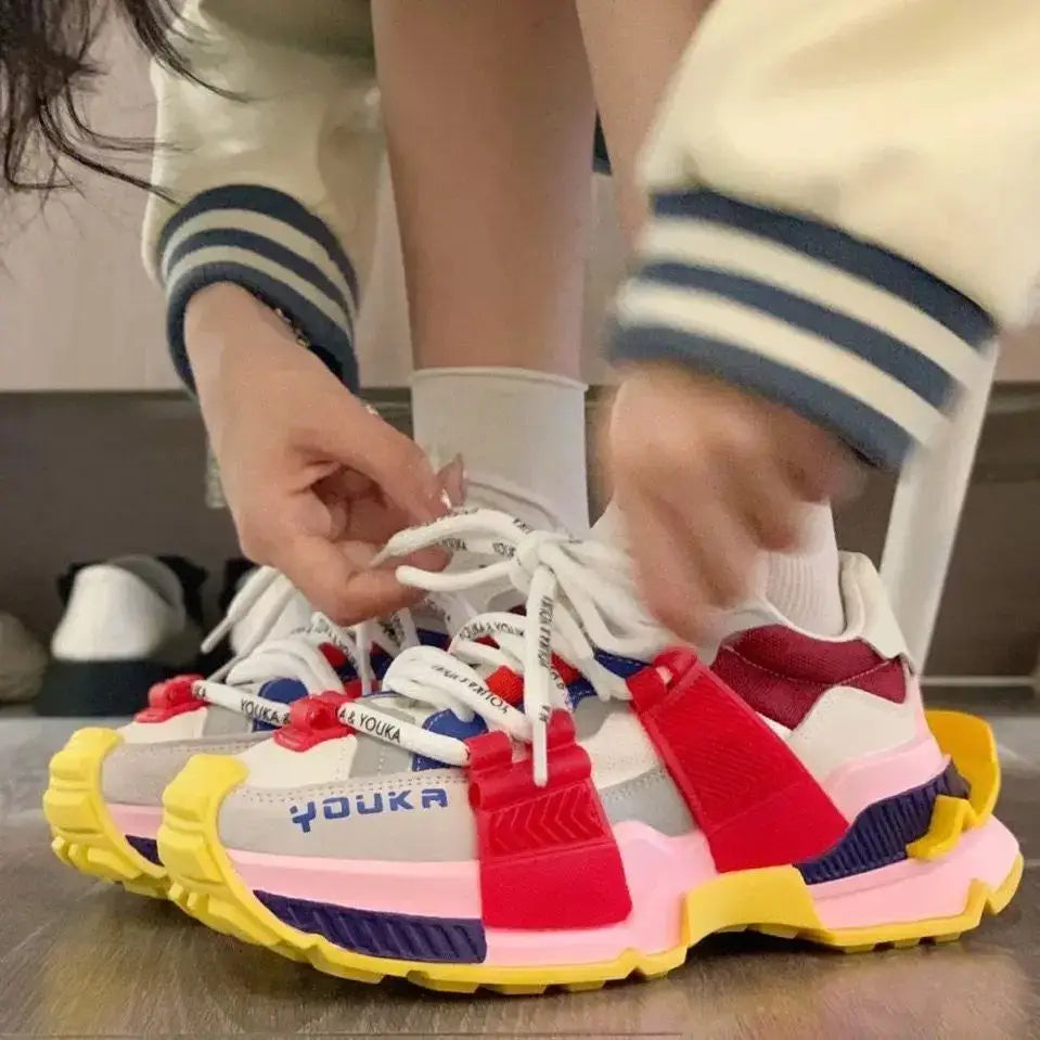 Aesthetic Sole Chunky Youka Sneakers for Everyday Wear