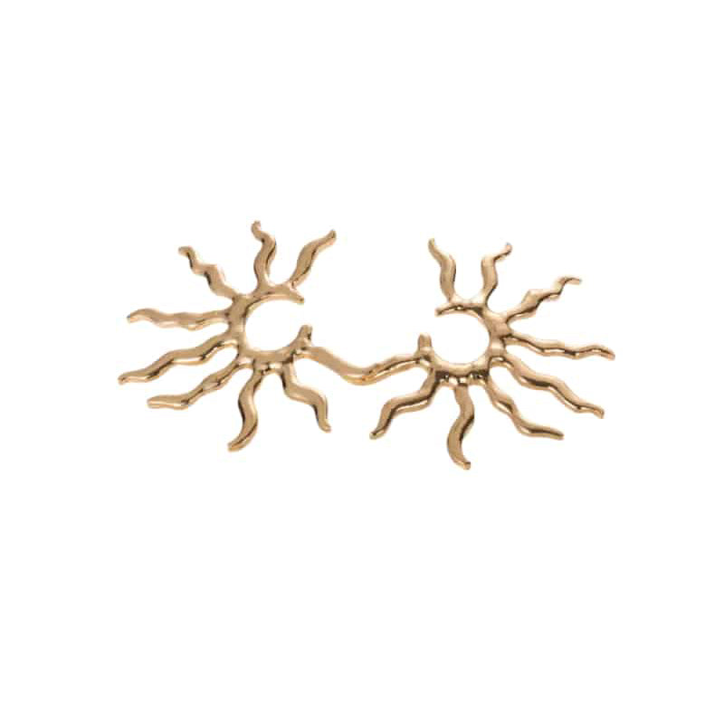 Aesthetic Sun Stud Statement Earrings for Everyday Style