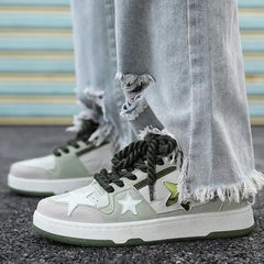 Aesthetic Thick Bottom Star Sneakers