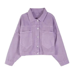 Aesthetic Turn Down Collar Denim Jackets for Everyday Wear