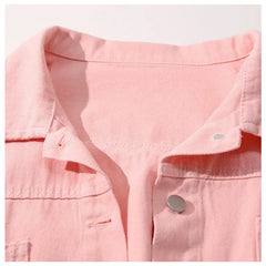 Aesthetic Turn Down Collar Denim Jackets for Everyday Wear