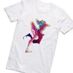 Aesthetic Vaporwave Cartoon T Shirt for 90s Style Fans Red