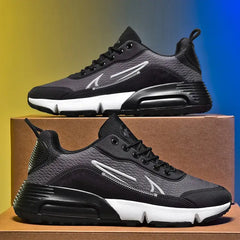 Air Platform Waterproof Lace Up Sneakers Euro Size Black