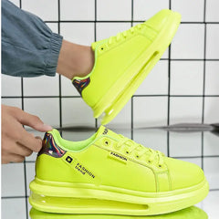 Airbag Comfortable Sports Shoes for Men Euro Size Yellow