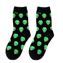 Alien Aesthetic Socks - Head / One size