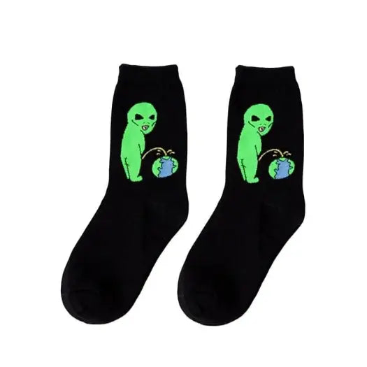 Alien Aesthetic Socks - Pee / One size