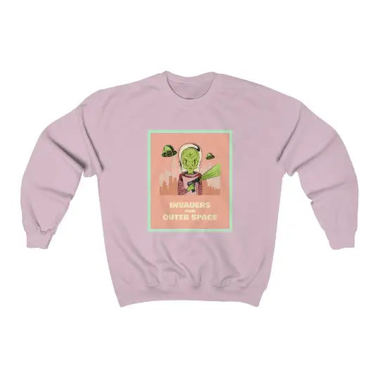 Alien Aesthetic Space Sweatshirt - Light Pink / S