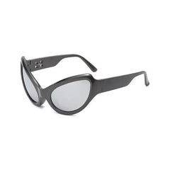 Alien Oval Sunglasses - Black / One Size