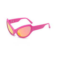 Alien Oval Sunglasses - Pink / One Size
