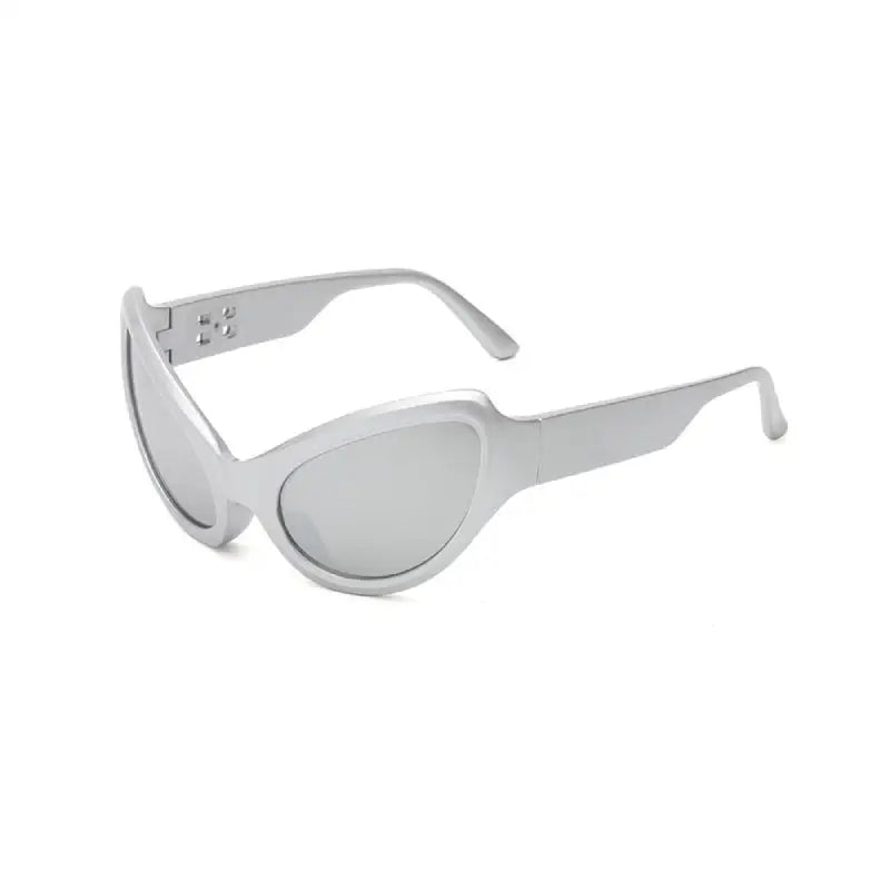 Alien Oval Sunglasses UV400 Polycarbonate Frame White