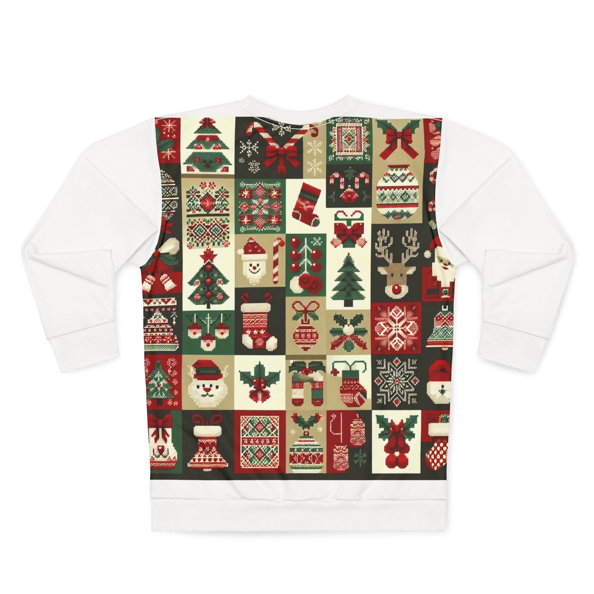 All Over Print Christmas Sweatshirt Enchanted Yuletide Glow