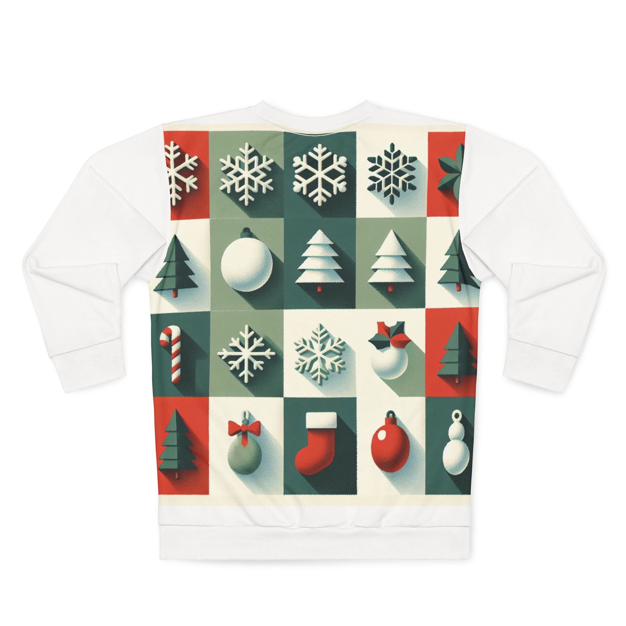 All Over Print Christmas Sweatshirt Enchanting Yuletide