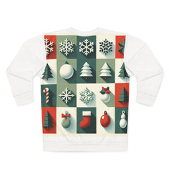All Over Print Christmas Sweatshirt Enchanting Yuletide